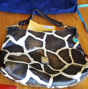 Dooney &Bourke Giraffe print bag, like new.